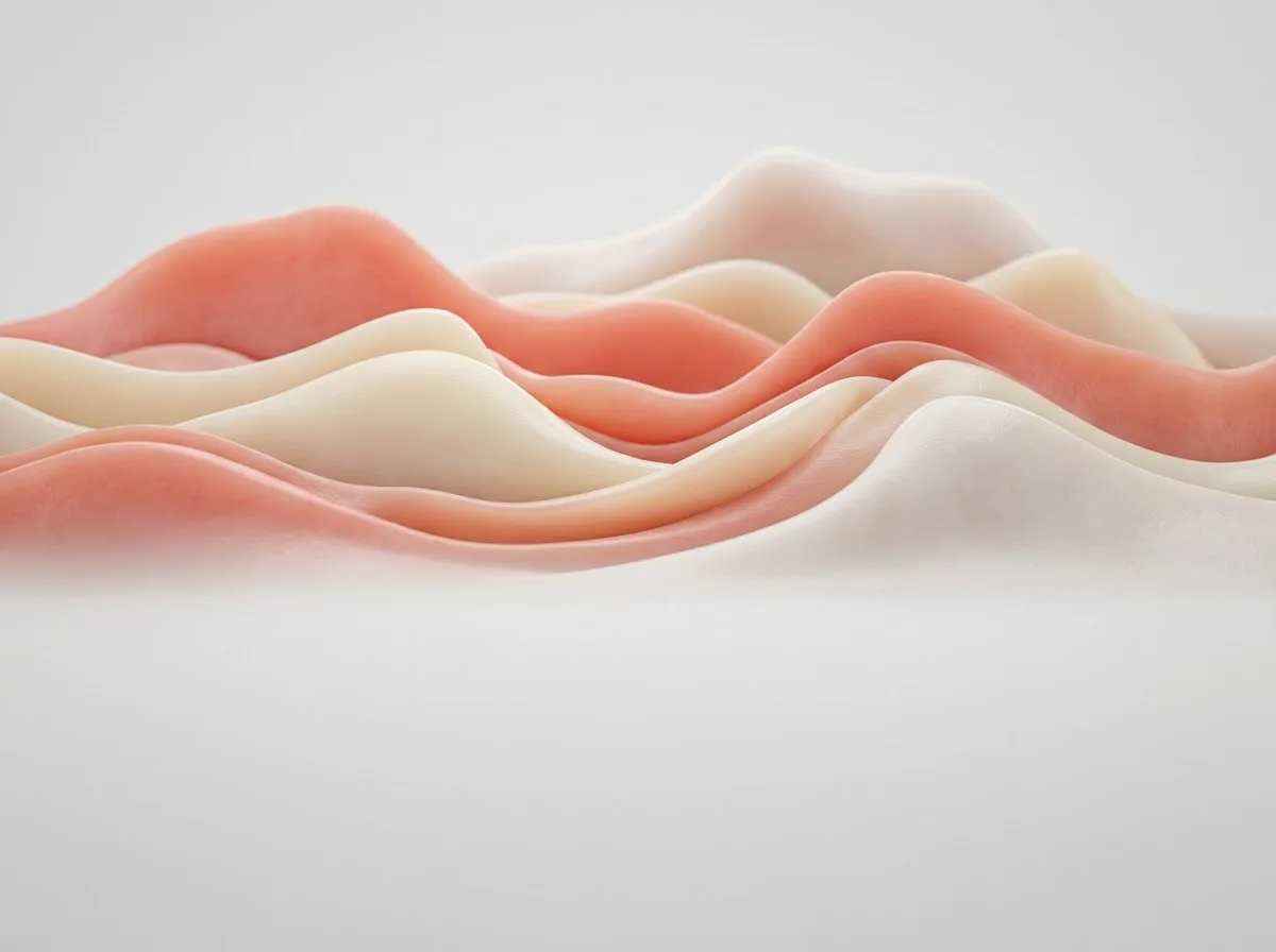 Visualização da gengiva e do osso saudáveis